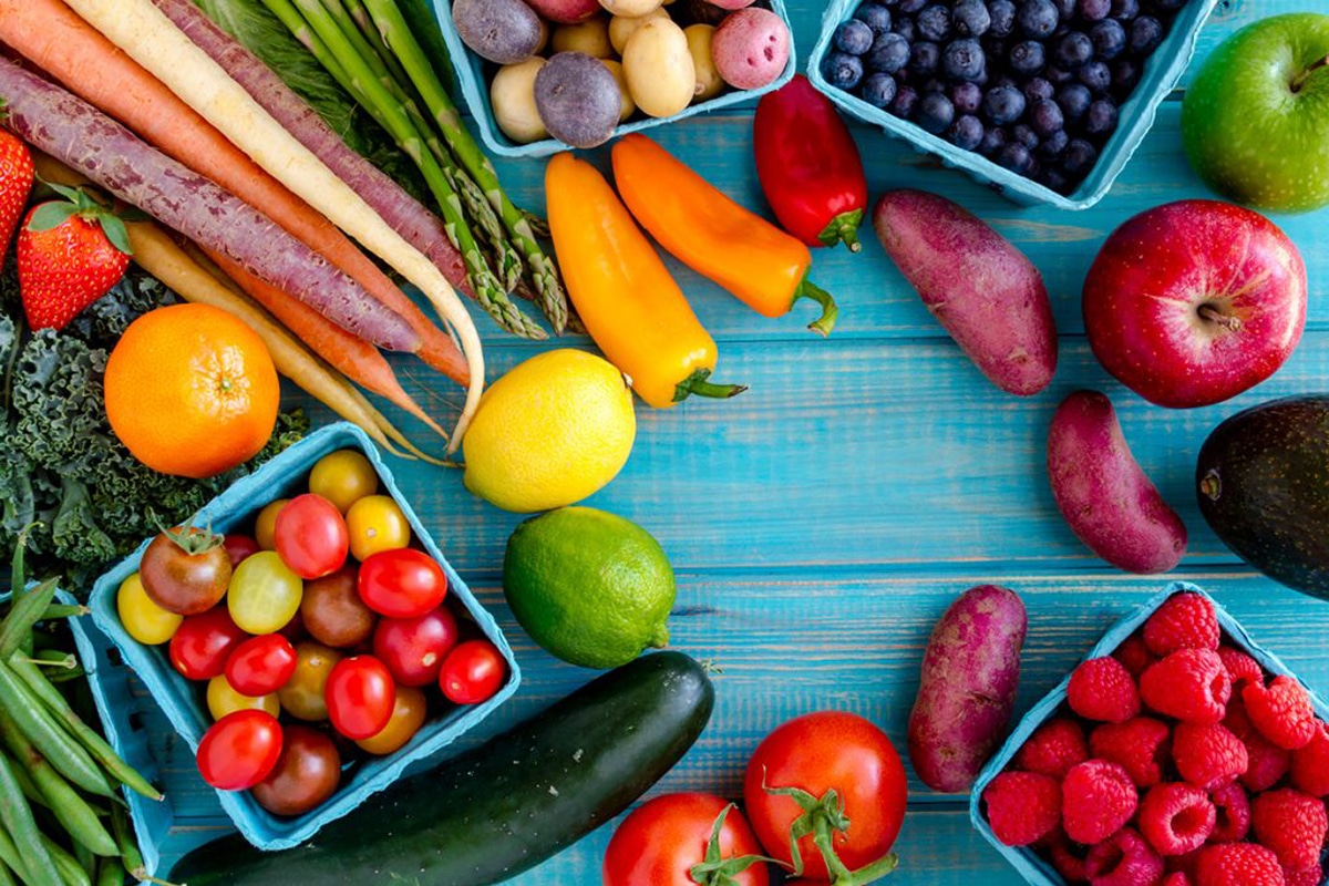 Le proprietà di verdura e frutta in base ai colori